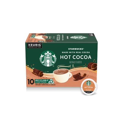 Starbucks Hot Cocoa, Made with Real Cocoa, K-Cup Coffee Pods, 10 Count