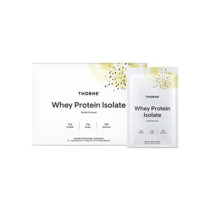 THORNE Whey Protein Isolate, Balanced Amino Acids Profile, 14 Packets