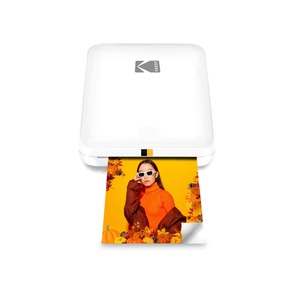 KODAK Step Slim Instant Smartphone Photo Printer - Portable Sleek Color Wireless Mobile Printer - Zink 2x3” Sticky-Back Photos - Print from iOS & Android Devices with Bluetooth w/the Fun App - White