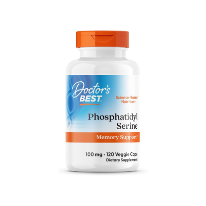 Doctor's BEST Phosphatidylserine Supplement 100 mg, Vegan, 120 Veg Caps
