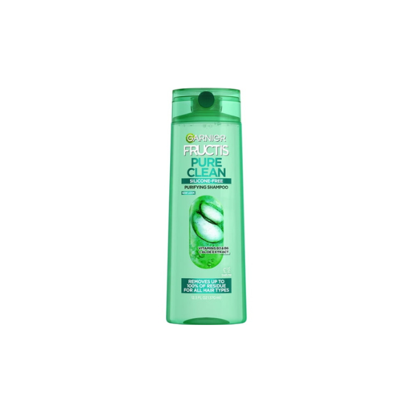 Garnier Fructis Pure Clean Purifying Shampoo with Vitamins B3 & B6, All Hair Types, 12.5 fl oz