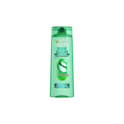 Garnier Fructis Pure Clean Purifying Shampoo with Vitamins B3 & B6, All Hair Types, 12.5 fl oz