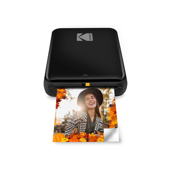 KODAK Step Instant Smartphone Photo Printer, Portable Mini Color Wireless Mobile Printer, Zink 2x3” (5.1x7.5 cm) Sticky-Back Photos, Bluetooth Compatible with iOS & Android Devices, Editing App, Black
