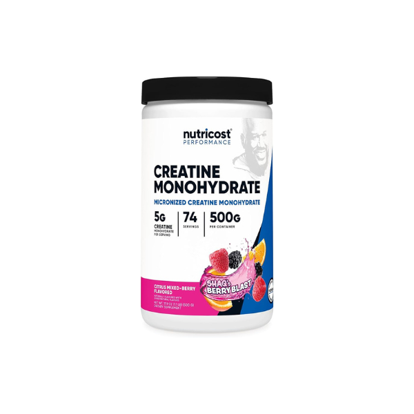 Nutricost Creatine Monohydrate Powder (Shaq's Berry Blast, 500 Gram)