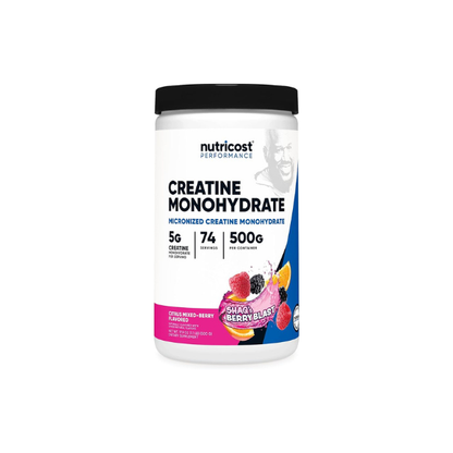Nutricost Creatine Monohydrate Powder (Shaq's Berry Blast, 500 Gram)