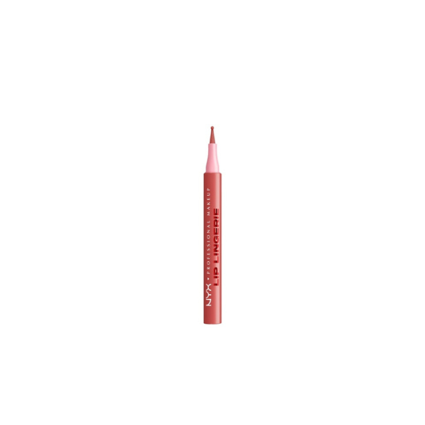 NYX Professional Makeup Lip Lingerie Lip Liner Stain, Waterproof Lip Color, Send Nudes, 0.03 fl oz