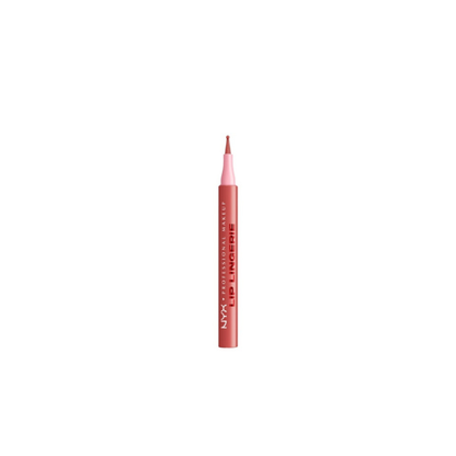 NYX Professional Makeup Lip Lingerie Lip Liner Stain, Waterproof Lip Color, Send Nudes, 0.03 fl oz