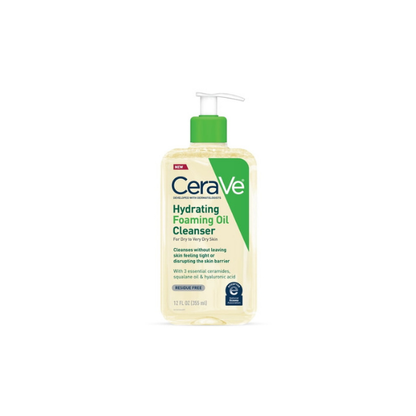CeraVe Hydrating Foaming Oil Facial Cleanser for Dry to Very Dry Skin 12 fl oz