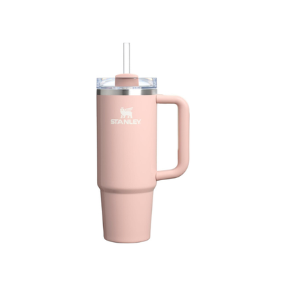 STANLEY Quencher H2.0 Flow State Tumbler, 30 oz, Peach Whip Gloss