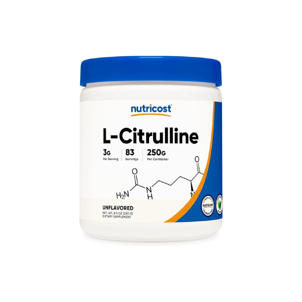 Nutricost Pure L-Citrulline (Base) Powder (250 Grams) 3g Per Serving
