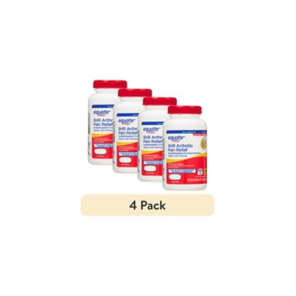 (4 pack) Equate Acetaminophen Extended Release Tablets, 650 mg, Arthritis Pain Relief, Easy-Open Cap, 225 Count