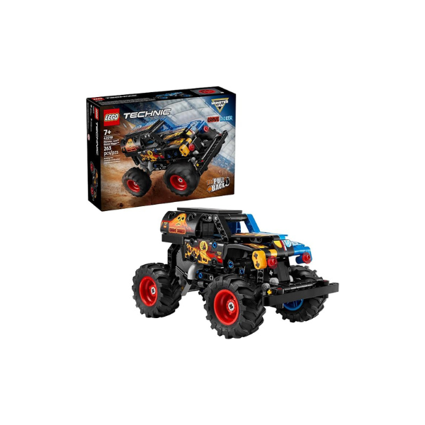 LEGO Technic Monster Jam Grave Digger Fire and Ice Building Toy for Boys & Girls - Monster Truck Toy W/Pull-Back Racing Action for Kids, Ages 7+ - Gift Idea for Birthdays - 42219