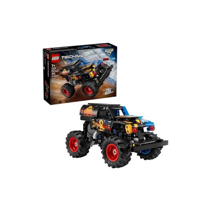 LEGO Technic Monster Jam Grave Digger Fire and Ice Building Toy for Boys & Girls - Monster Truck Toy W/Pull-Back Racing Action for Kids, Ages 7+ - Gift Idea for Birthdays - 42219