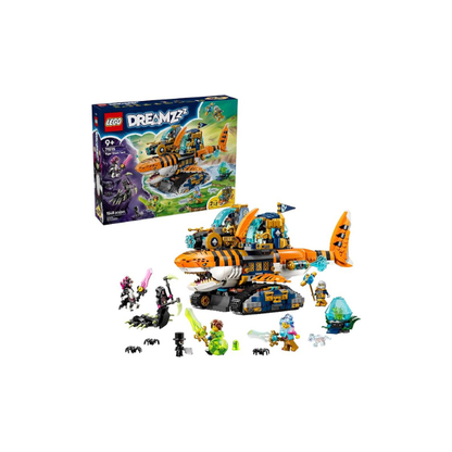 LEGO DREAMZzz Tiger Shark Tank Building Toy for Boys & Girls - Ages 9+ - Pretend Play Set for Kids, Ages 9+, W/2 Build Options - Includes 5 Minifigures - Gift Idea for Birthdays - 71515