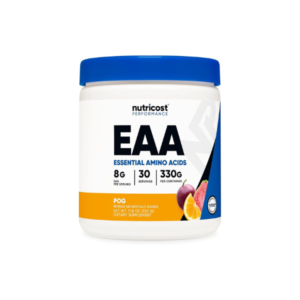Nutricost EAA Powder 30 Servings, Passion Fruit, Orange, and Guava (POG)