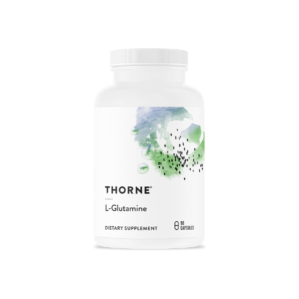 Thorne L-Glutamine, 500 mg per Capsule, Amino Acid Supplement, 90 Capsules