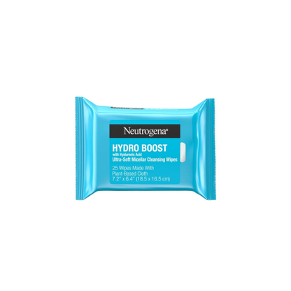 Neutrogena Hydro Boost Makeup Remover Wipes & Face Cleansing Towelettes, 25 Count
