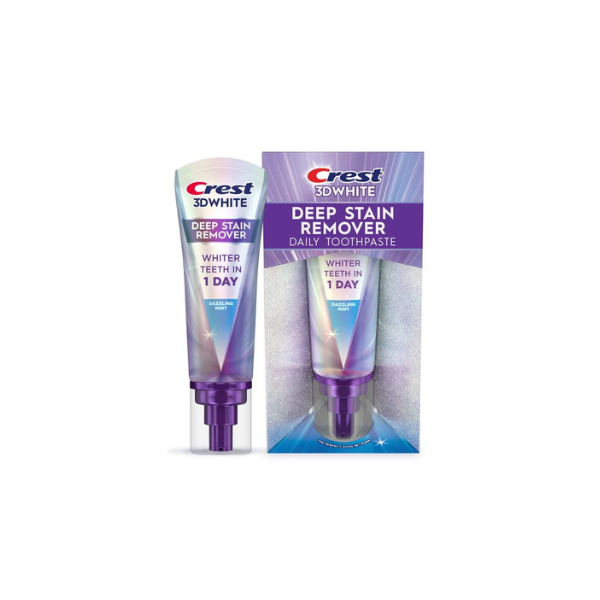 Crest Toothpaste, 3DWhite Brilliance Deep Stain Remover Dazzling Mint Toothpaste, 3.1oz