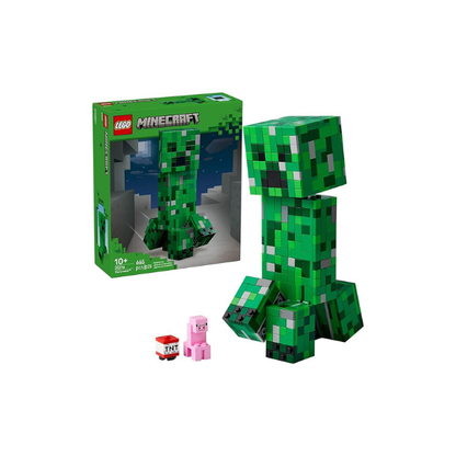 LEGO Minecraft The Creeper Kids Building Toy - Minecraft Toy for Boys & Girls, Ages 10+ - Room Decor for Gamers w/ 1st Version Creeper Minifigure - Gift for Birthdays - 21276