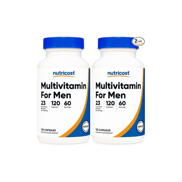 Nutricost Multivitamin for Men 120 Capsules, Vitamins and Minerals (Pack of 2)