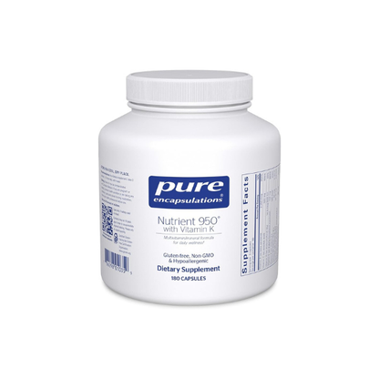 Pure Encapsulations Nutrient 950 with Vitamin K, 180 Capsules