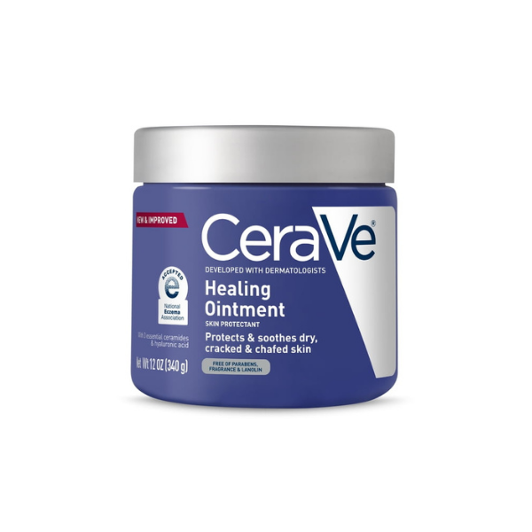 (3 pack) CeraVe Healing Ointment for Face & Body, Protects and Soothes Dry, Cracked, & Chafed Skin 12 oz