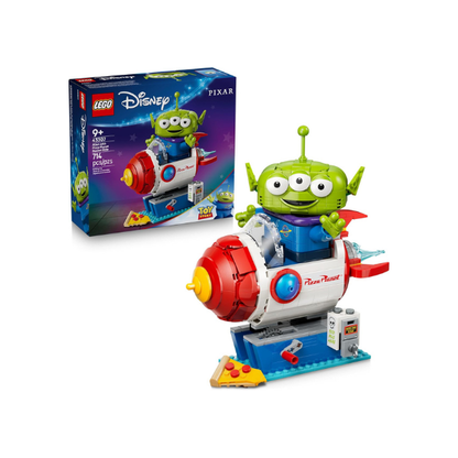 LEGO Disney and Pixar Toy Story Alien with Pizza Planet Rocket Ride - Building Toy for Girls & Boys, Ages 9+ - Disney Gift Idea - Kids Bedroom Decor - 43307