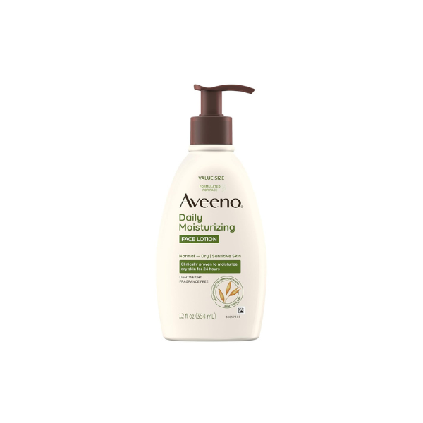 Aveeno Daily Moisturizing Face Lotion, Fragrance Free, 12 fl. oz