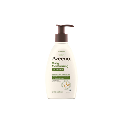 Aveeno Daily Moisturizing Face Lotion, Fragrance Free, 12 fl. oz