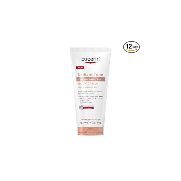 Eucerin Radiant Tone Dark Spot Corrector Body Cream, 7 Fl Oz (Pack of 12)