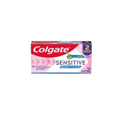 Colgate Sensitive Complete Protection Toothpaste for Sensitive Teeth, Spearmint, 2 Pack, 6 oz