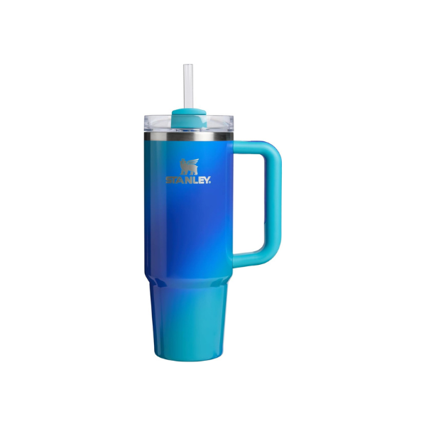STANLEY Quencher H2.0 Flow State Tumbler, 30 oz, Sea Glass Aura