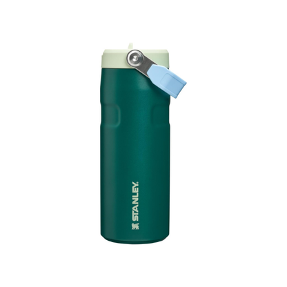 STANLEY IceFlow Flip Straw 2.0 Bottle, 16 oz, Emerald Honeydew