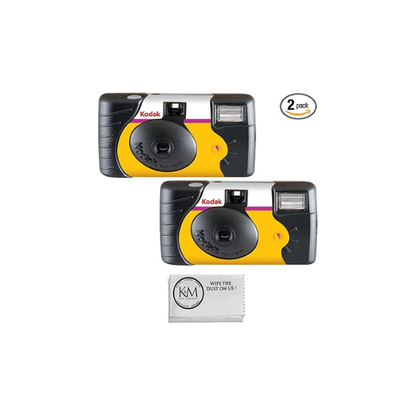 Kodak Power Flash 35mm One-Time-Use Disposable Camera (ISO-800) (2 Pack)