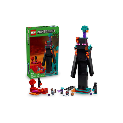 LEGO Minecraft The Enderman Tower Building Toy for Boys & Girls - Video Game Building Set for Kids, Ages 9+ - 2 Toys in 1 for Player Vs. Player Pretend Play - Gift Idea for Gamers - 21279