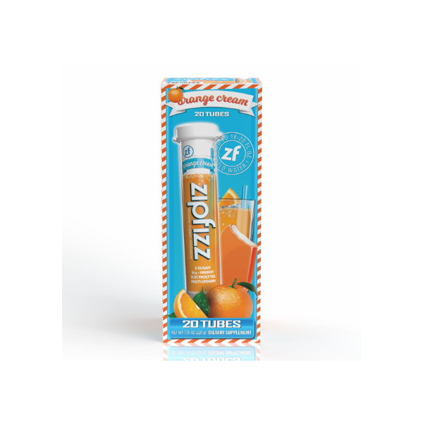 Zipfizz Energy Multi-Vitamin Hydration Drink Mix, Orange Cream, 20 ct.