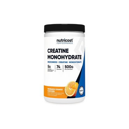 Nutricost Creatine Monohydrate Powder (Mandarin Orange, 500 Gram) Vegan
