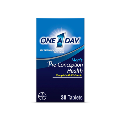 One A Day Men's Pre-Conception Health Multivitamin to Support Sperm Health, Supplement for Men with Vitamin C, Vitamin E, Selenium, Zinc, and Lycopene, 30 Count