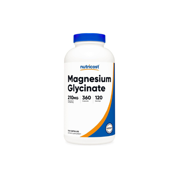 Nutricost Magnesium Glycinate Capsules (210mg) 360 Capsules