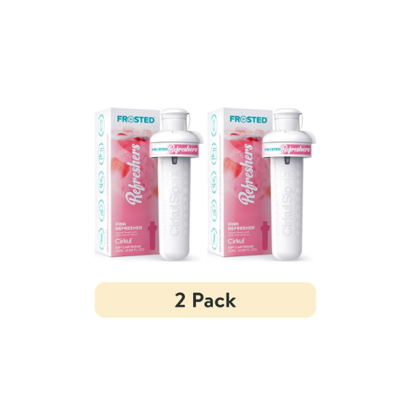 (2 pack) Cirkul Frosted Refreshers Pink Refresher Flavor Cartridge, Drink Mix, 1-Pack