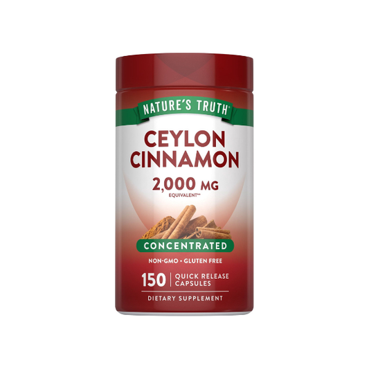 Nature's Truth Concentrated Ceylon Cinnamon 2,000 mg Capsules 150 ct.