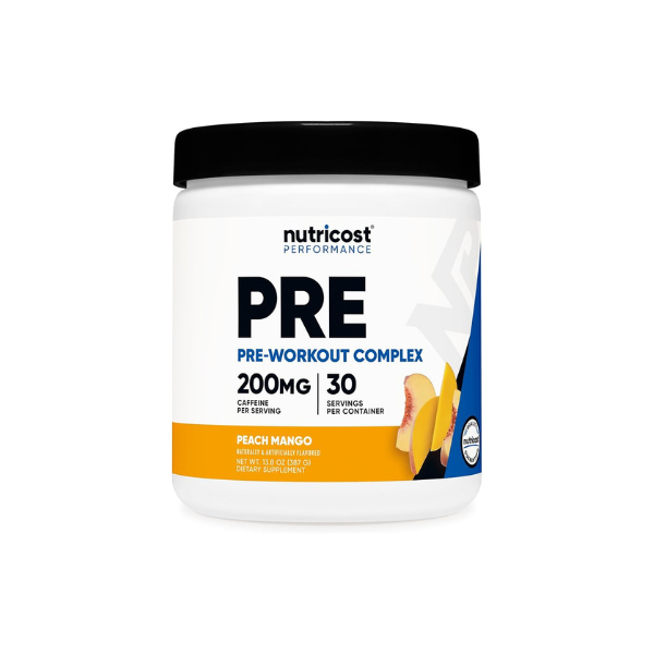 Nutricost Pre-Workout Complex Powder (Peach Mango) 30 Servings