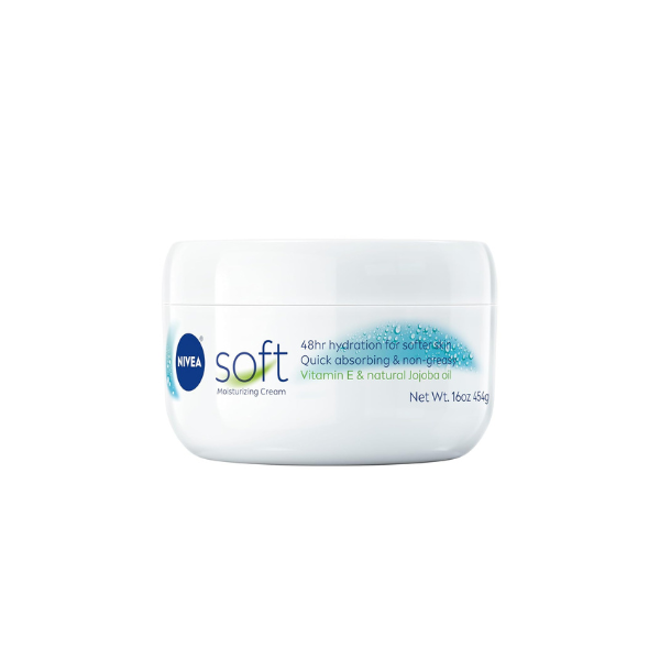 NIVEA Soft Moisturizing Cream for Body, Face and Hands, 16 OZ
