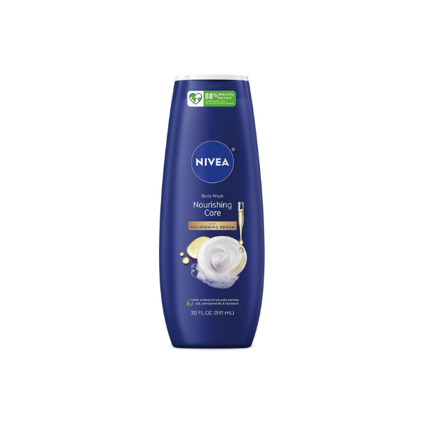 NIVEA Nourishing Care Body Wash, Nourishing Serum, 20 FL OZ