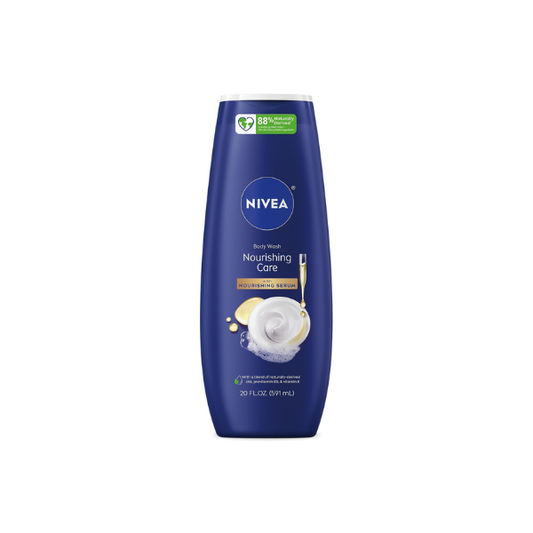 NIVEA Nourishing Care Body Wash, Nourishing Serum, 20 FL OZ