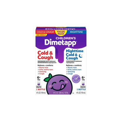 Children’s Dimetapp Cold & Cough + Nighttime Cold & Cough Value Pack, 4 fl oz EA