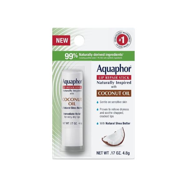 Aquaphor Naturally Inspired Lip Repair Stick with Coconut Oil, 0.17 OZ