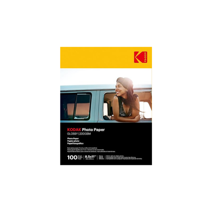 Kodak Photo Paper, 8.0 mil 200GSM, Glossy, 8-1/2 x 11, 100 Sheets/Pack