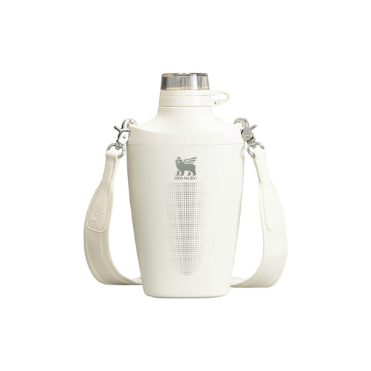 Stanley Cross Bottle 23 oz | Travel Water Bottle with Jacquard Strap | Leakproof Tritan Lid with Removable Straw | Insulated Stainless Steel | BPA-Free | Cream