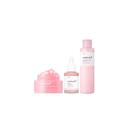 medicube PDRN Daily Glow Routine Set - Milky Toner, Serum and Capsule Cream